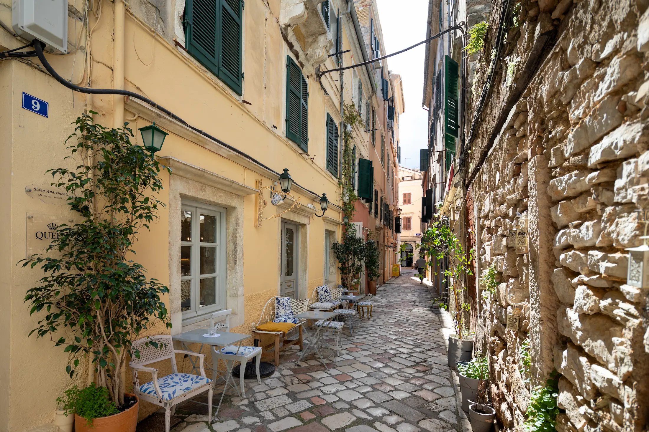 CasaNova location and surroundings in Corfu Old Town