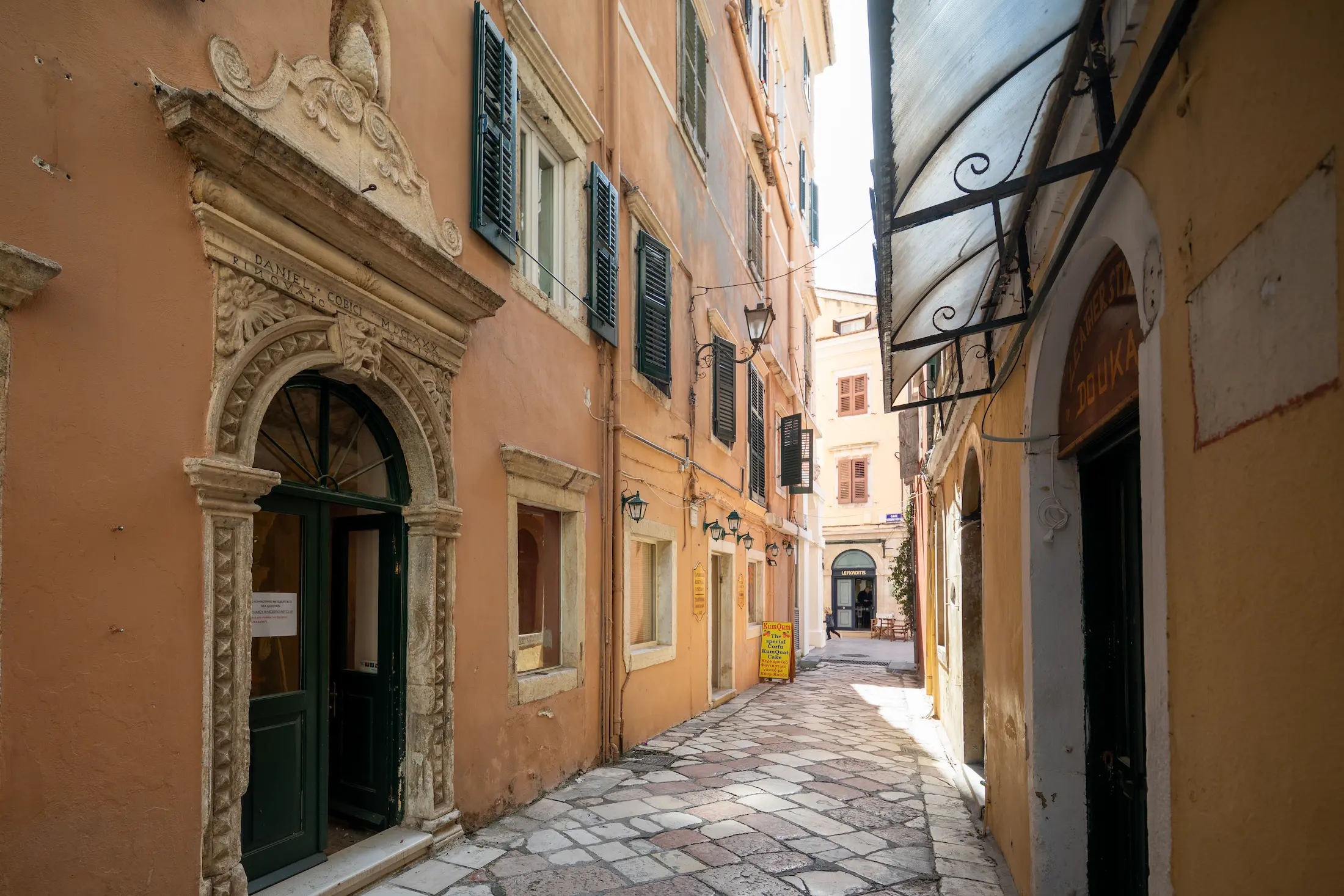 CasaNova location and surroundings in Corfu Old Town